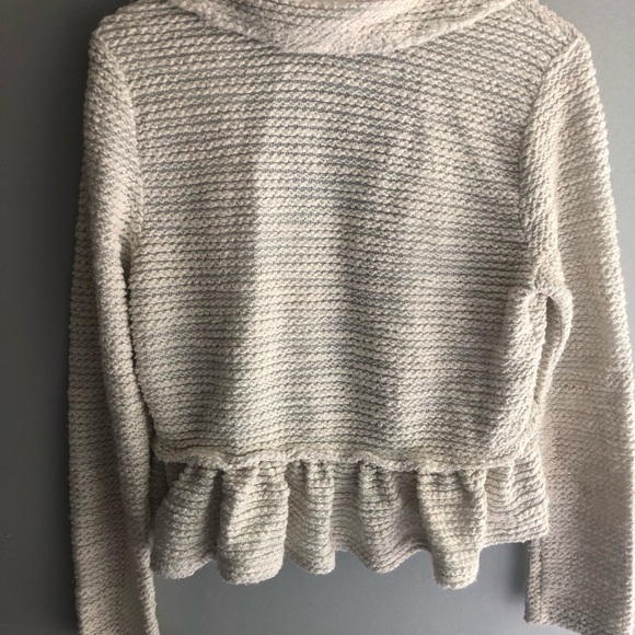 NEW Jack by BB Dakota Cream Cardigan with Ruffle Hem - Picture 4 of 4